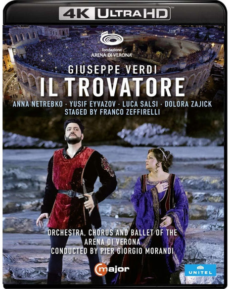 Verdi: Il Trovatore: Anna Netrebko / Yusif Eyvazov / Luca Salsi (4K Ultra HD)