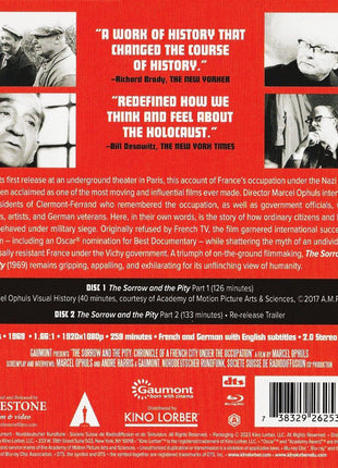 Sorrow And The Pity (Blu-ray)