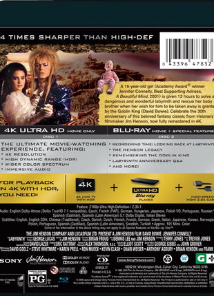 Labyrinth: 30th Anniversary Edition (4K Ultra HD/Blu-ray)