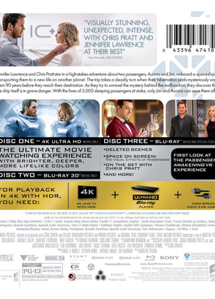 Passengers (2016)(4K Ultra HD/Blu-ray 3D/Blu-ray)
