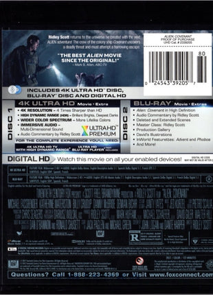 Alien: Covenant (4K Ultra HD/Blu-ray)