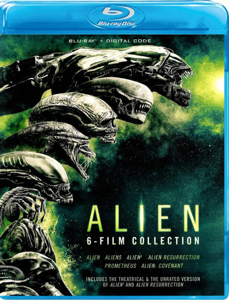Alien 6 Film Collection (Blu-ray): Alien / Aliens / Alien3 / Alien: Resurrection / Prometheus / Alien: Covenant