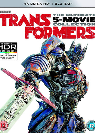 Transformers 5-Movie Collection (4K Ultra HD-UK/Blu-ray-UK): Transformers / Revenge Of The Fallen / Dark Of The Moon / Age Of Extinction / The Last Knight