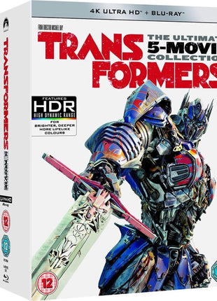 Transformers 5-Movie Collection (4K Ultra HD-UK/Blu-ray-UK): Transformers / Revenge Of The Fallen / Dark Of The Moon / Age Of Extinction / The Last Knight