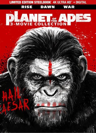 Planet Of The Apes 3-Movie Collection: Limited Edition (4K Ultra HD/Blu-ray)(SteelBook): Rise Of The Planet Of The Apes / Dawn Of The Planet Of The Apes / War For The Planet Of The Apes