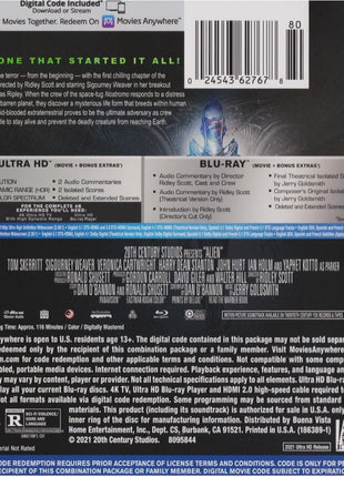 Alien: 40th Anniversary Edition (4K Ultra HD/Blu-ray)