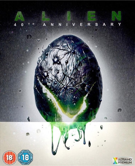 Alien: 40th Anniversary Edition: Limited Edition (4K Ultra HD-UK/Blu-ray-UK)(SteelBook)