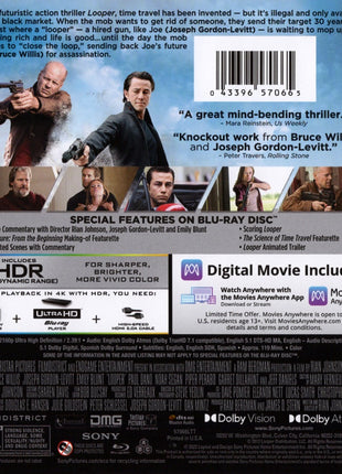 Looper: 10th Anniversary Edition (4K Ultra HD/Blu-ray)