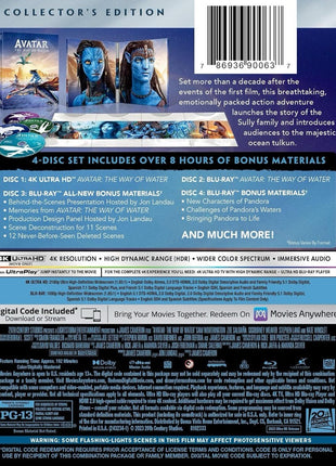 Avatar: The Way Of Water: Collector's Edition (4K Ultra HD/Blu-ray)