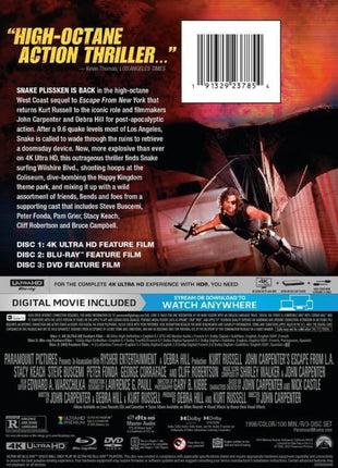 Escape From L.A. (4K Ultra HD/Blu-ray/DVD)