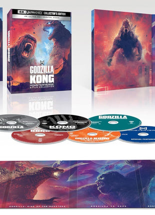 Godzilla/Kong Monsterverse 5-Film Collection: Collector's Edition (4K Ultra HD): Godzilla / Kong: Skull Island / Godzilla: King Of The Monsters / Godzilla vs. Kong / Godzilla x Kong: The New Empire
