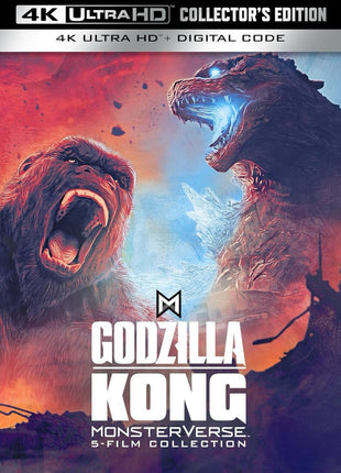 Godzilla/Kong Monsterverse 5-Film Collection: Collector's Edition (4K Ultra HD): Godzilla / Kong: Skull Island / Godzilla: King Of The Monsters / Godzilla vs. Kong / Godzilla x Kong: The New Empire