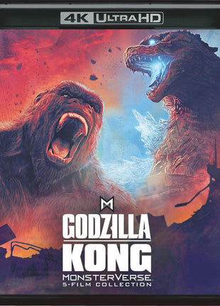 Godzilla/Kong Monsterverse 5-Film Collection (4K Ultra HD): Godzilla / Kong: Skull Island / Godzilla: King Of The Monsters / Godzilla vs. Kong / Godzilla x Kong: The New Empire