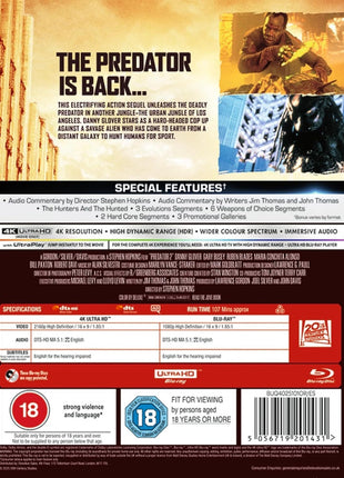 Predator 2 (4K Ultra HD-UK/Blu-ray-UK)