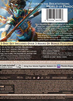 Avatar: Fire And Ash (4K Ultra HD/Blu-ray)