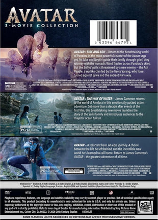 Avatar: 3-Movie Collection: Avatar / The Way Of Water / Fire And Ash