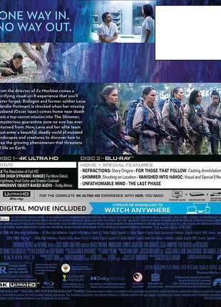 Annihilation: Limited Edition (4K Ultra HD/Blu-ray)(SteelBook)
