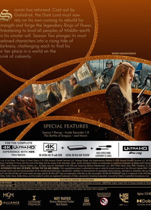 Lord Of The Rings: The Rings Of Power: Season 2 (4K Ultra HD)