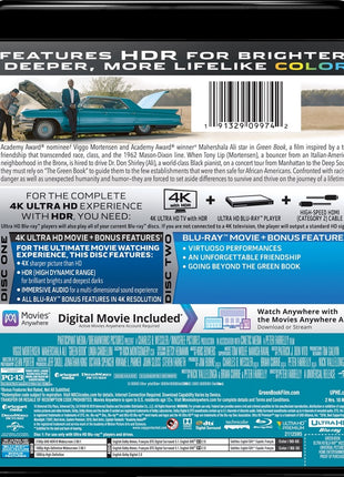 Green Book (4K Ultra HD/Blu-ray) (USED)