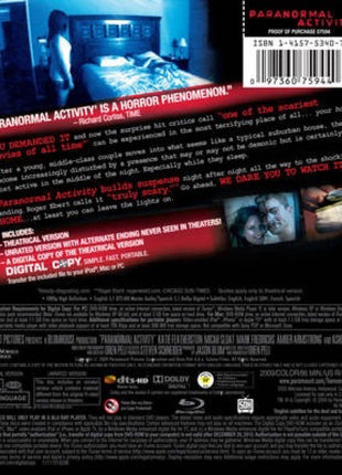 Paranormal Activity (Blu-ray) (USED)