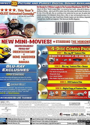 Despicable Me (Blu-ray 3D/DVD) (USED)