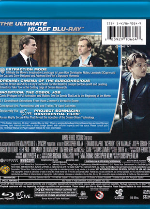 Inception (Blu-ray/DVD) (USED)