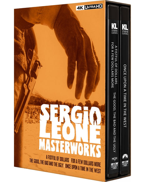 Sergio Leone Masterworks (4K Ultra HD/Blu-ray): A Fistful Of Dollars / For A Few Dollars More / The Good, The Bad And The Ugly / Once Upon A Time In The West
