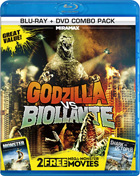 3 Mega Monster Movies (Blu-ray/DVD): Godzilla Vs. Biollante / Monster / Mega Shark Vs. Giant Octopus