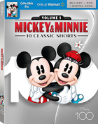 Mickey And Minnie: 10 Classic Shorts: Volume 1: Disney100 Limited Edition (Blu-ray/DVD)(w/Collectable Pin)