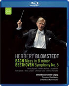 Herbert Blomstedt: Bach: Mass In B Minor / Beethoven: Symphony No. 5: Gewandhausorchester Leipzig Anniversary (Blu-ray)