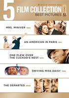 Best Of Warner Bros.: 5 Film Collection Best Pictures: Mrs. Miniver / American In Paris / One Flew Over The Cuckoo's Nest / Driving Miss Daisy / The Departed