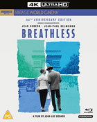 Breathless (A Bout De Souffle): 60th Anniversary Edition (4K Ultra HD-UK/Blu-ray-UK)