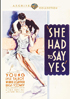 She Had To Say Yes: Warner Archive Collection